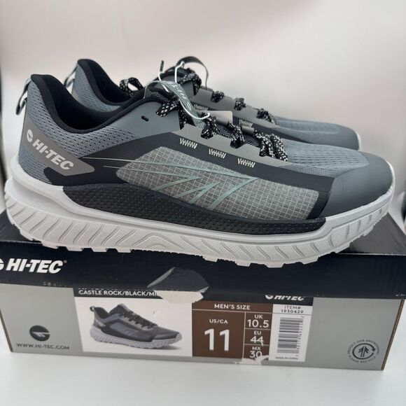 Hi-Tec Men’s Castle Rock Black Microchip Hiking Shoes Size 11 Trail Outdoor main image 9